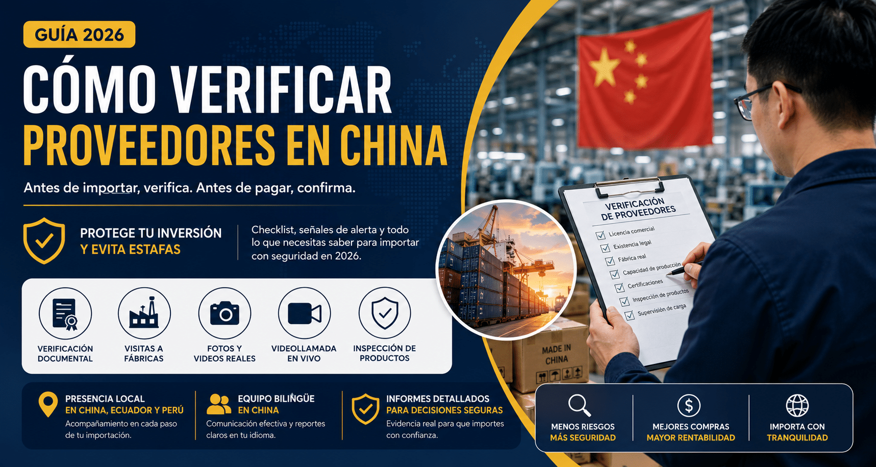 Cómo verificar un proveedor en China antes de importar y evitar estafas en 2026