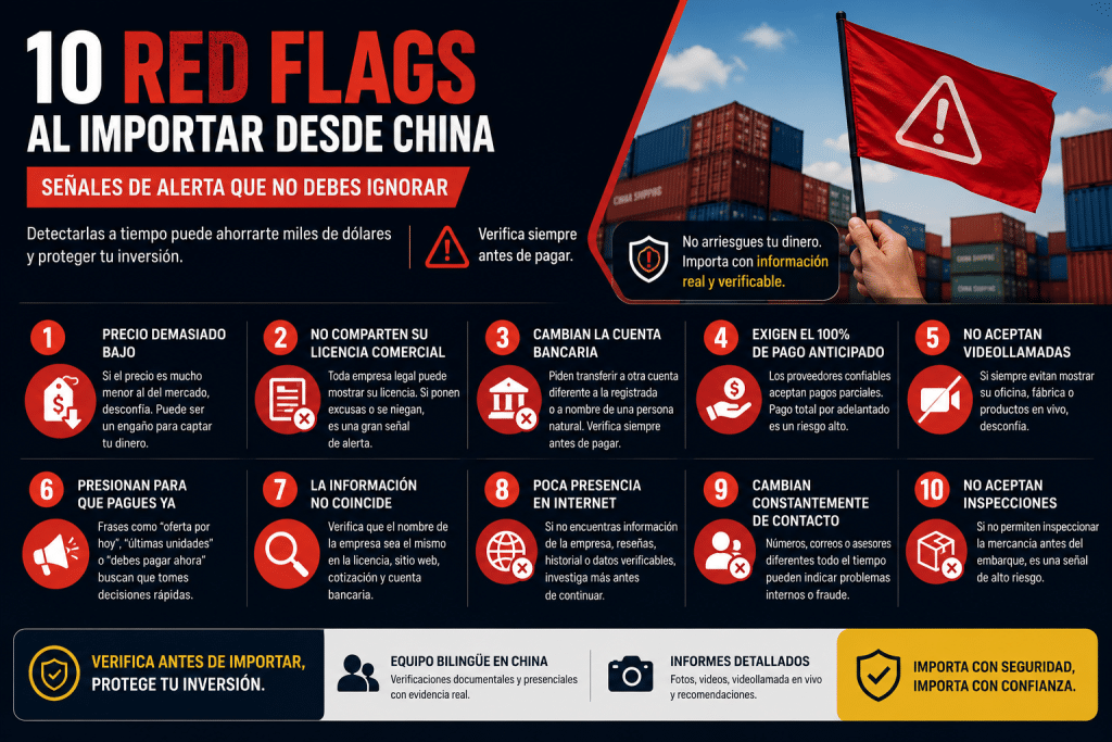 ¿Cuáles son las principales señales de alerta (Red Flags) en importaciones?